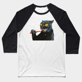 Kitty Says: Brush Your Teeth!! Baseball T-Shirt